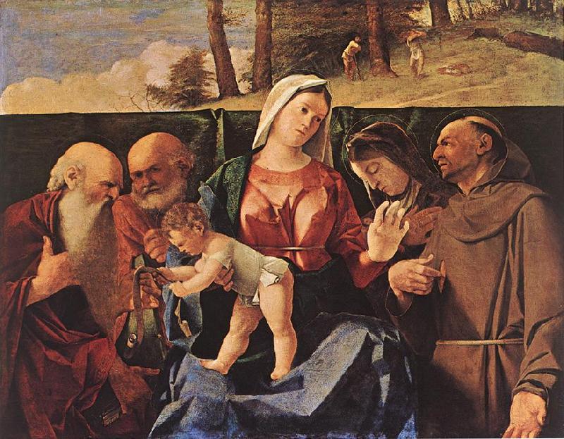 LOTTO, Lorenzo Madonna and Child with Saints